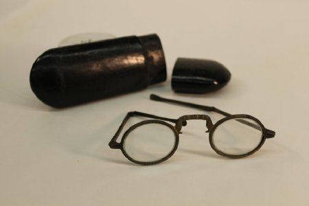 Chinese Brass Hinged Spectacles         